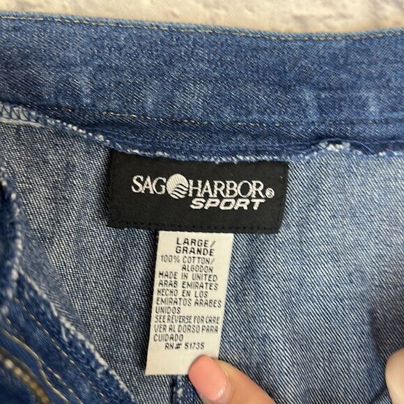 Sag Harbor Vintage Elastic Waist Jeans Size Large - Picture 5 of 6